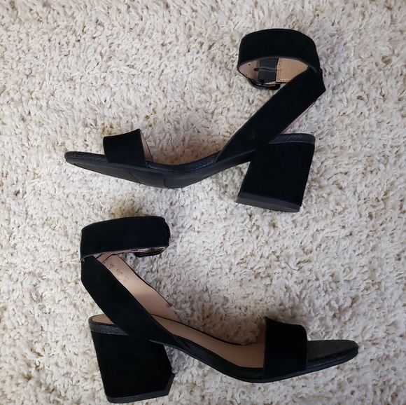 Franco Sarto Shoes - Franco Sarto Marcy Black Heels Sandals